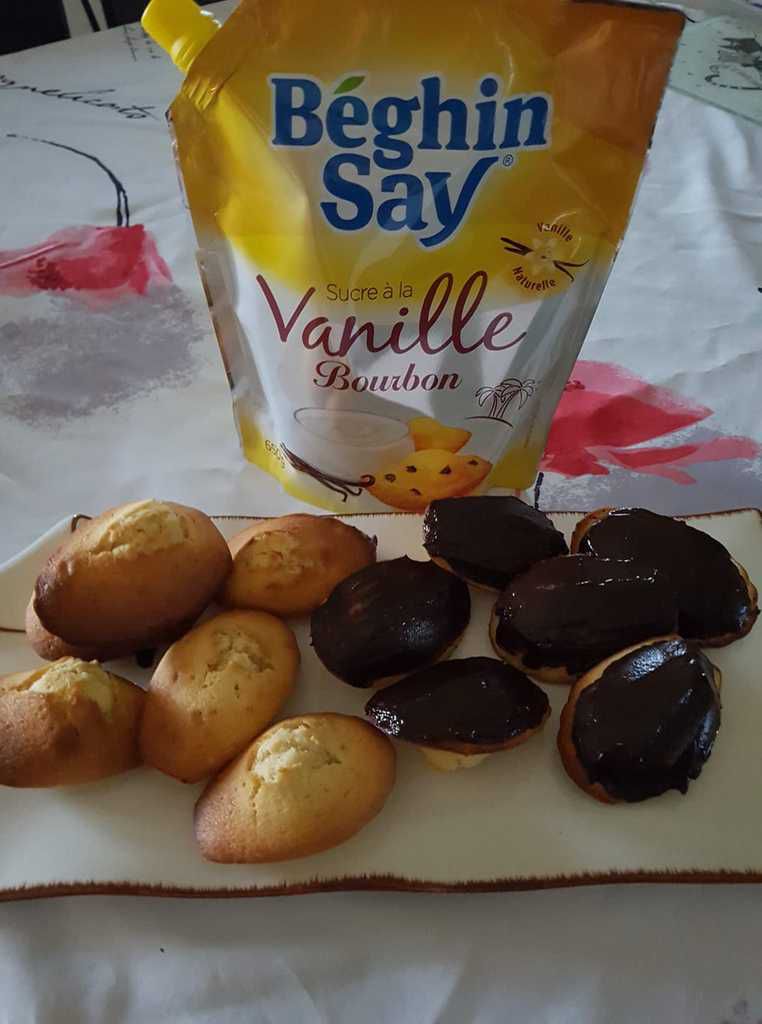 Madeleines chocolat/vanille