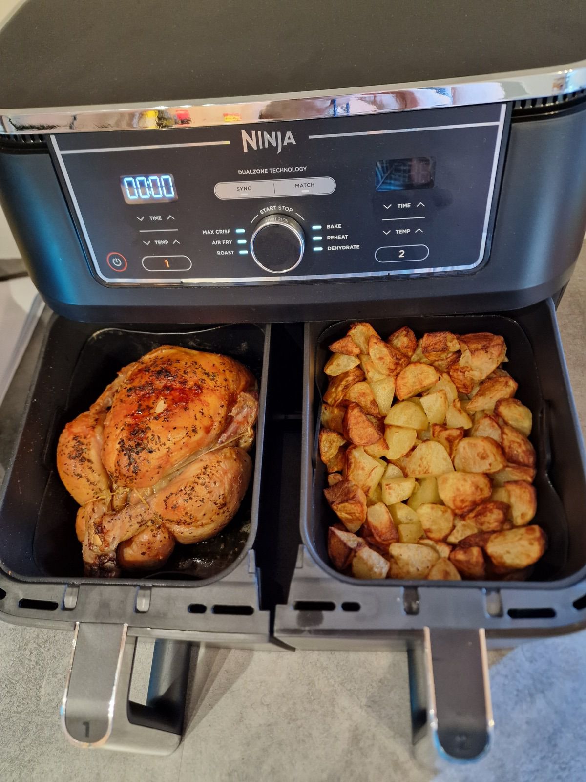 Poulet Fermier et Pommes de Terre Ninja Air Flyer