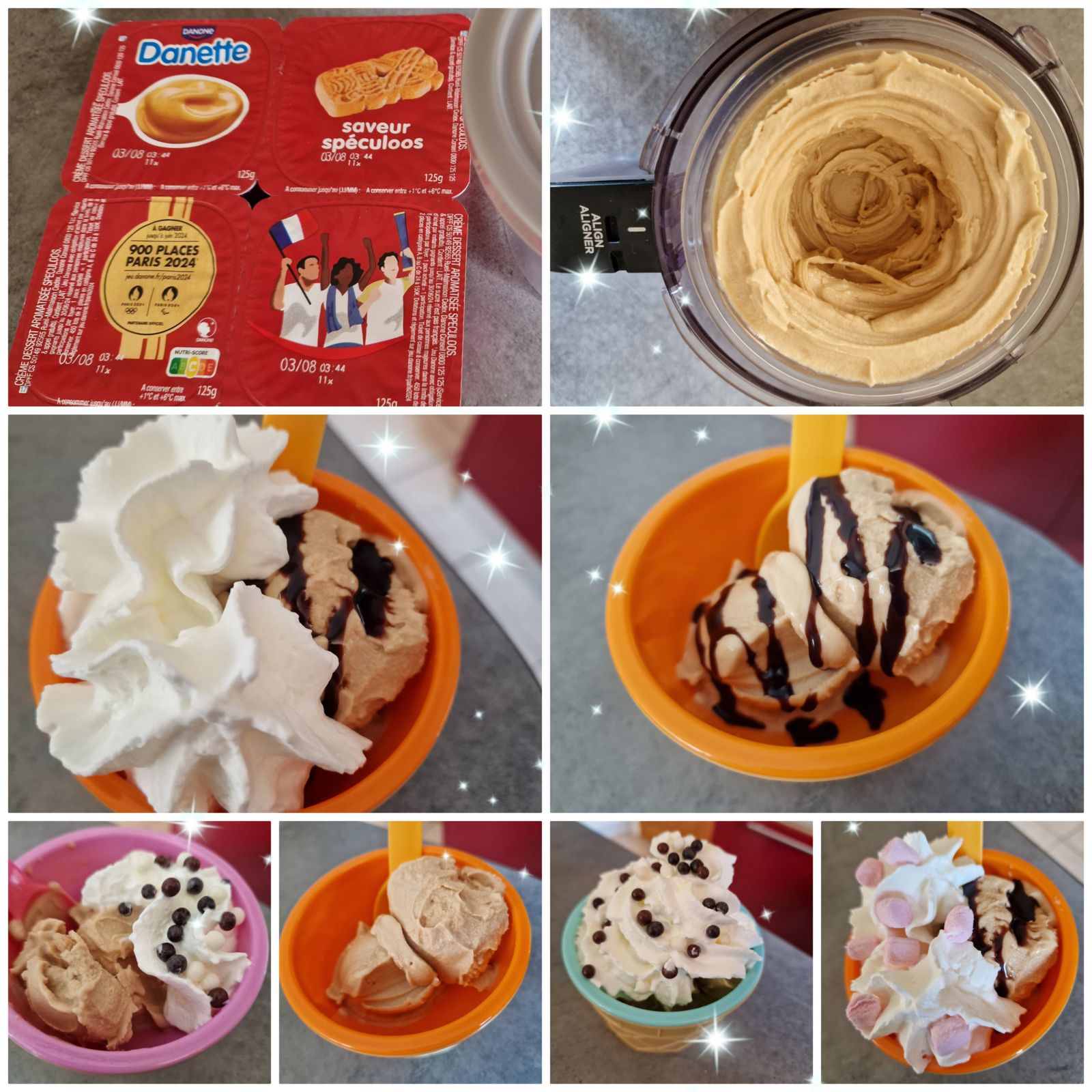 Glace Danette Spéculoos à la Ninja Creami