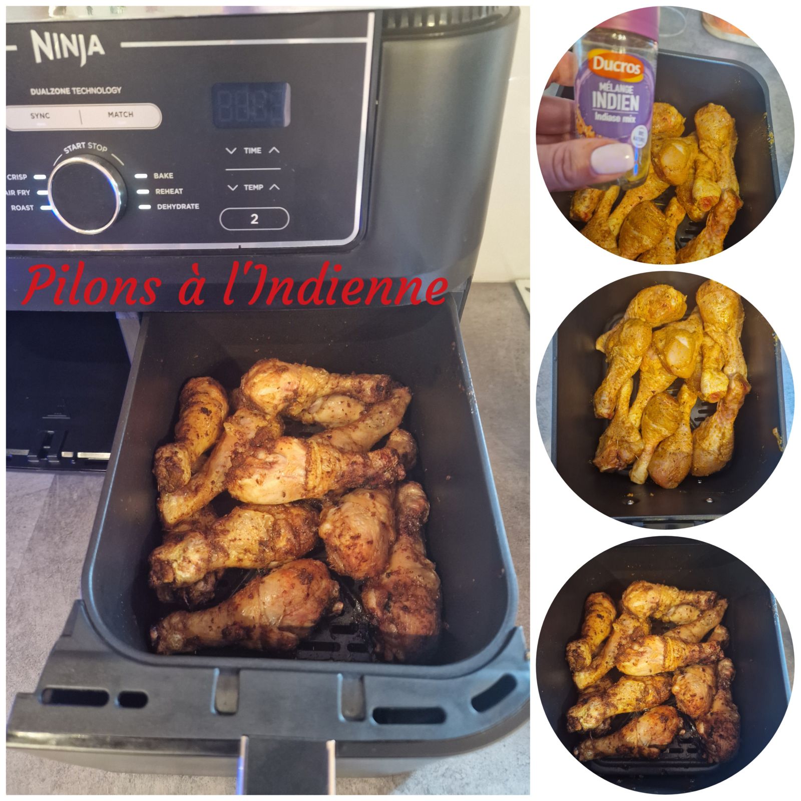 Pilons à l'indienne Ninja Air Fryer