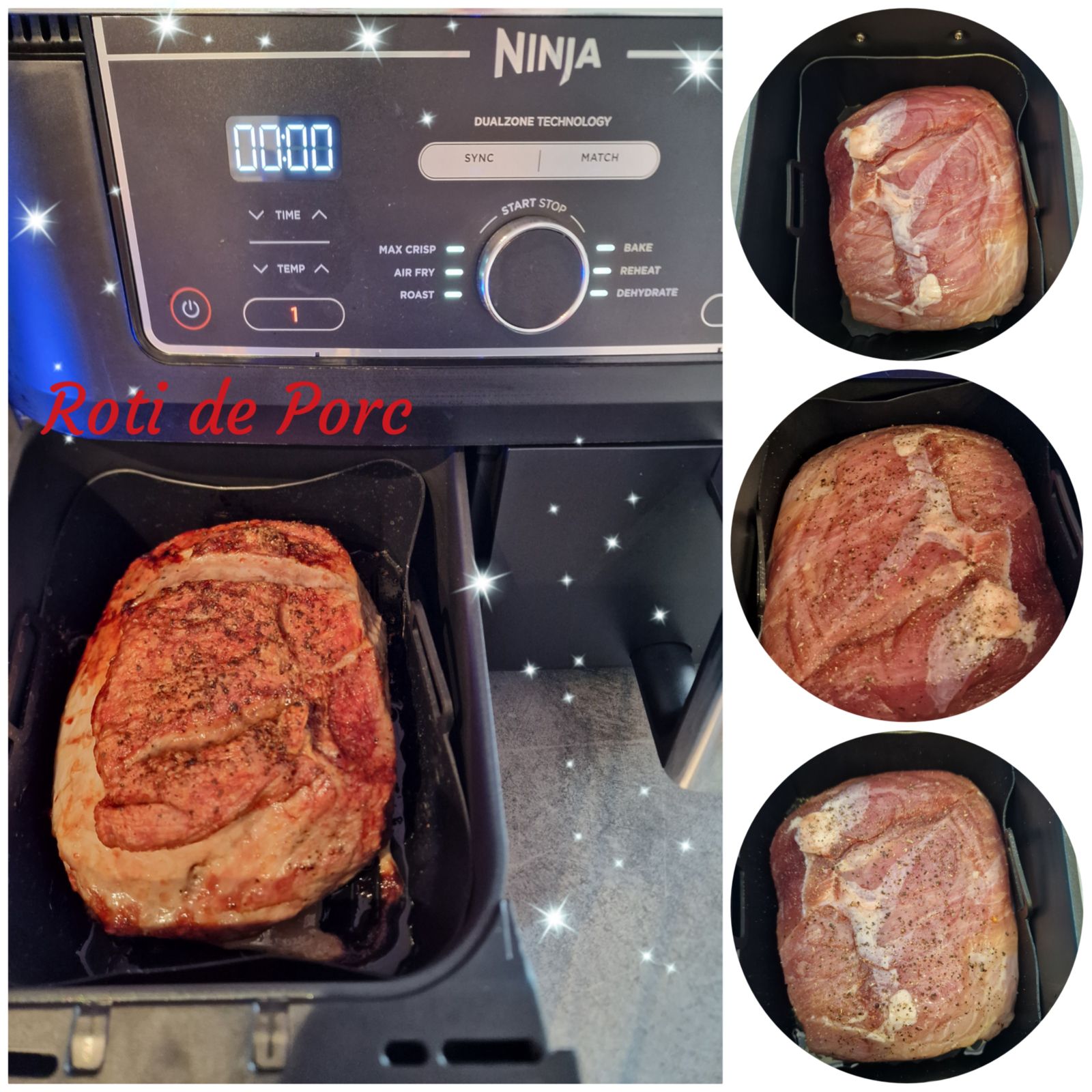 Roti de Porc Ninja Air Fryer