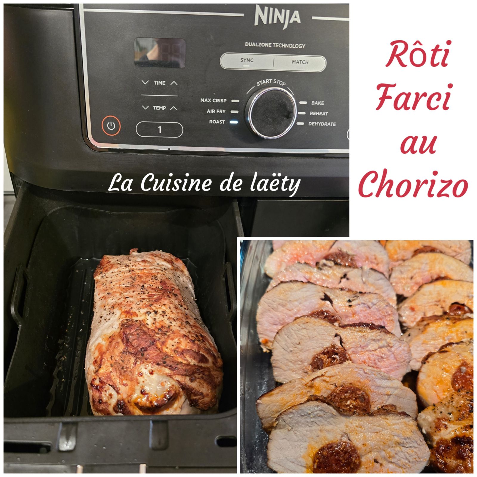 Roti farci au Chorizo à la Ninja Air Fryer