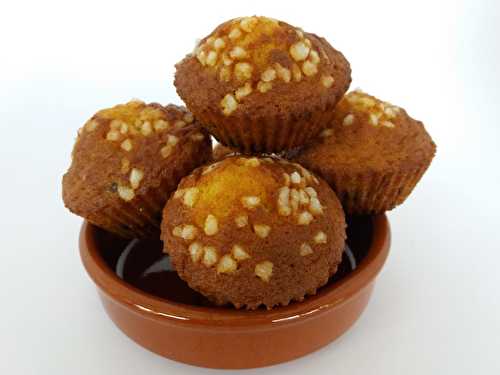 Recette - Madeleines façon muffins au sucre perlé