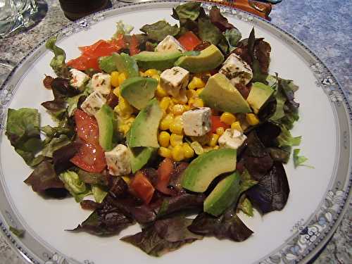 Recette - Salade feta-raisins