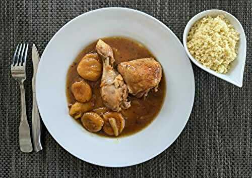 Poulet mijoté au pain d’épice et abricots