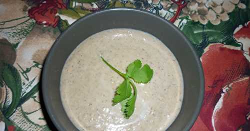 Velouté de champignons sautés