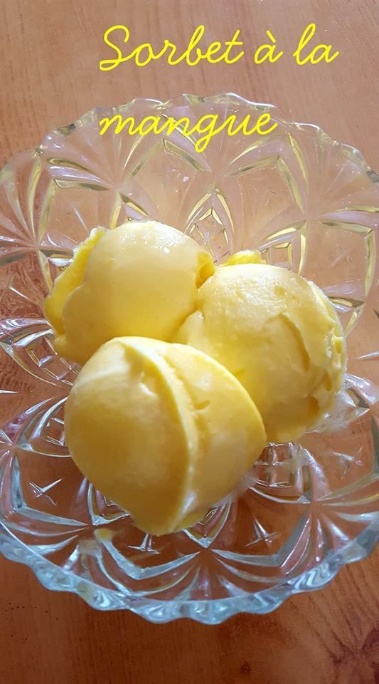 SORBET A LA MANGUE ( Thermomix)