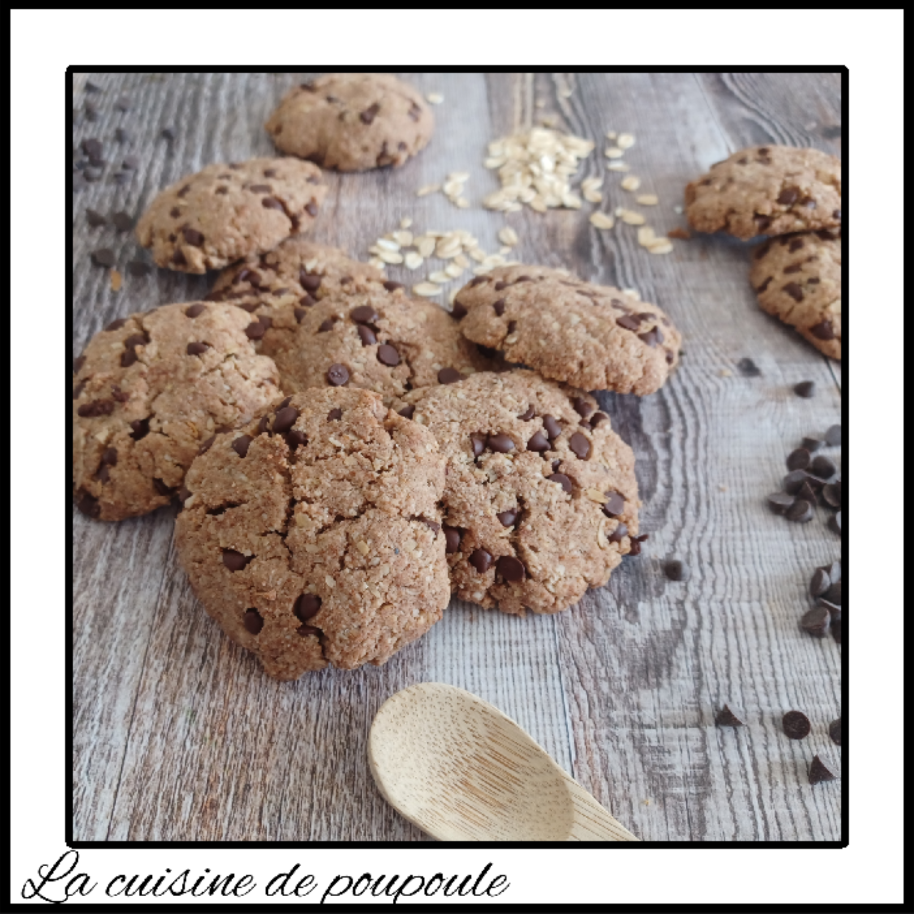 Biscuits millet, avoine et pépites de chocolat