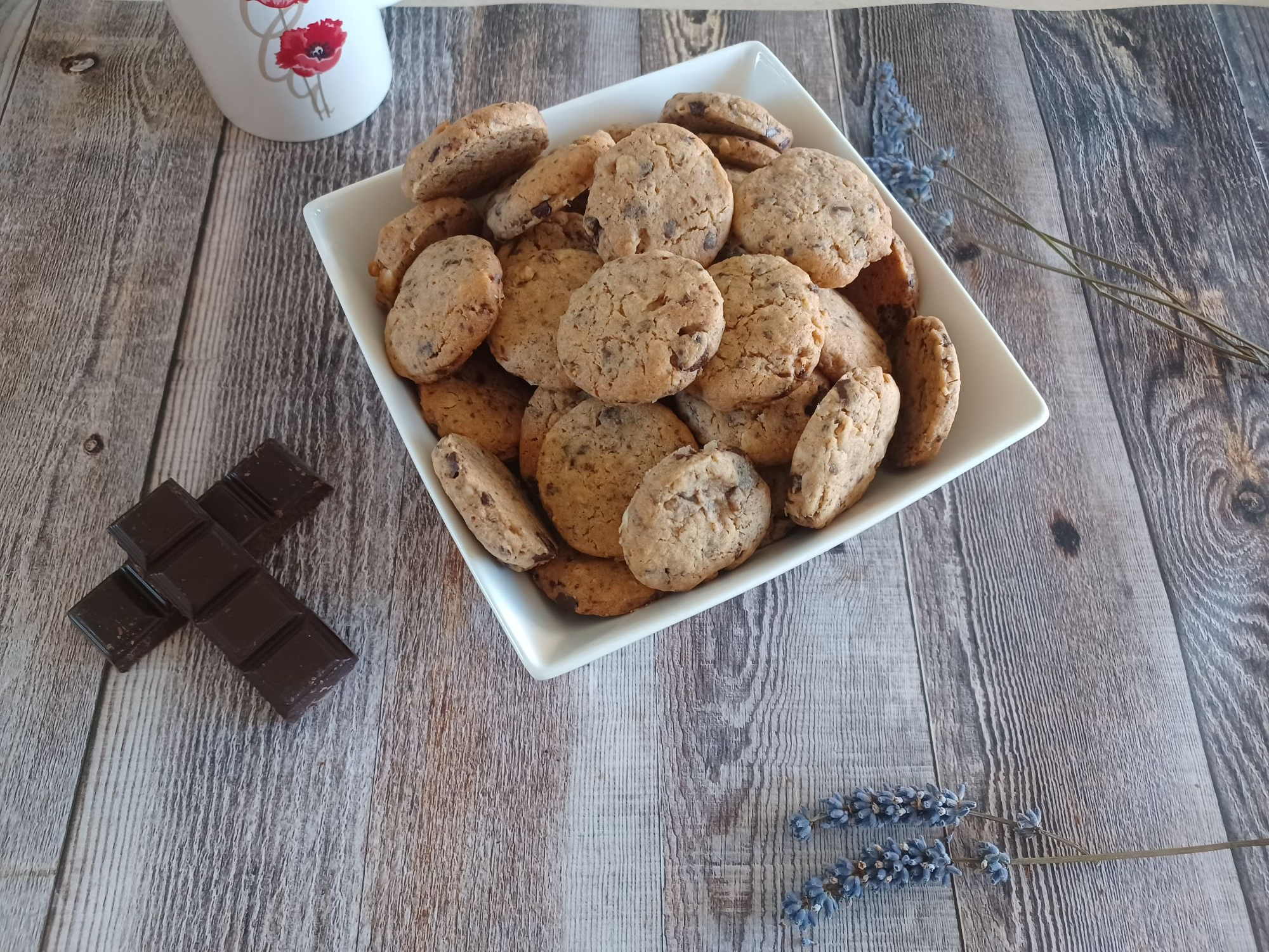 Cookies chocolat noir, noisettes de Géraldine