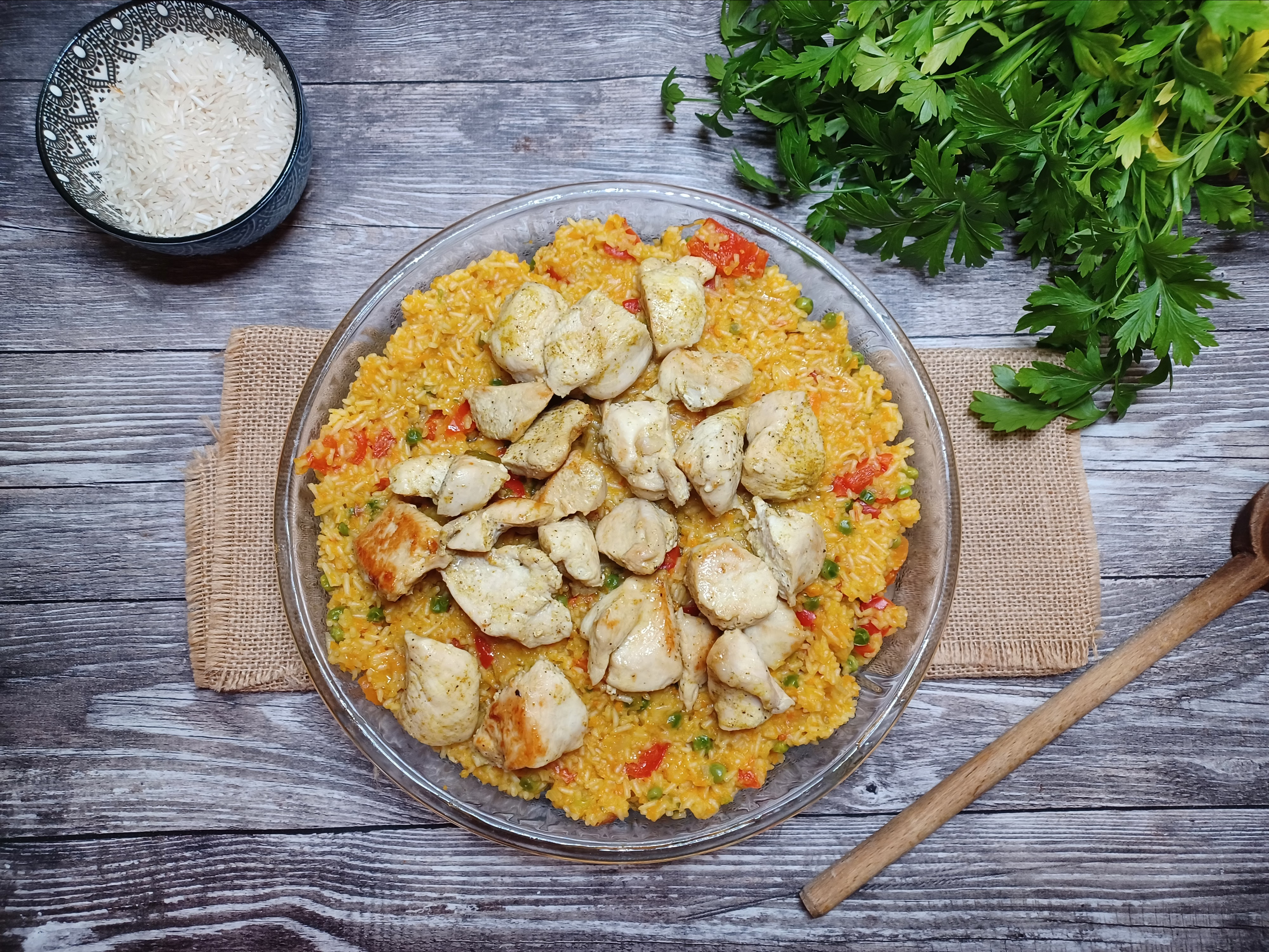 Riz au poulet à l’algérienne