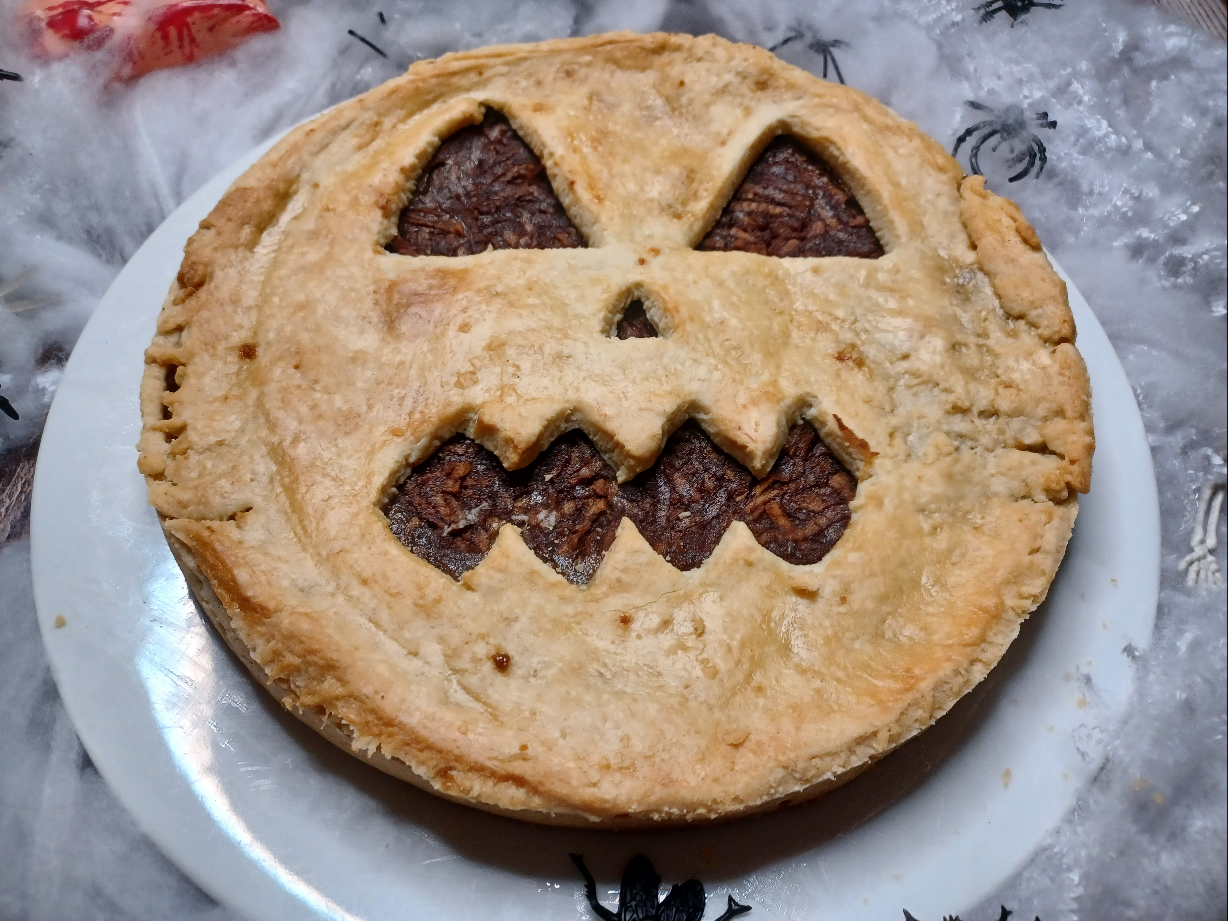 Tarte aux pommes halloween