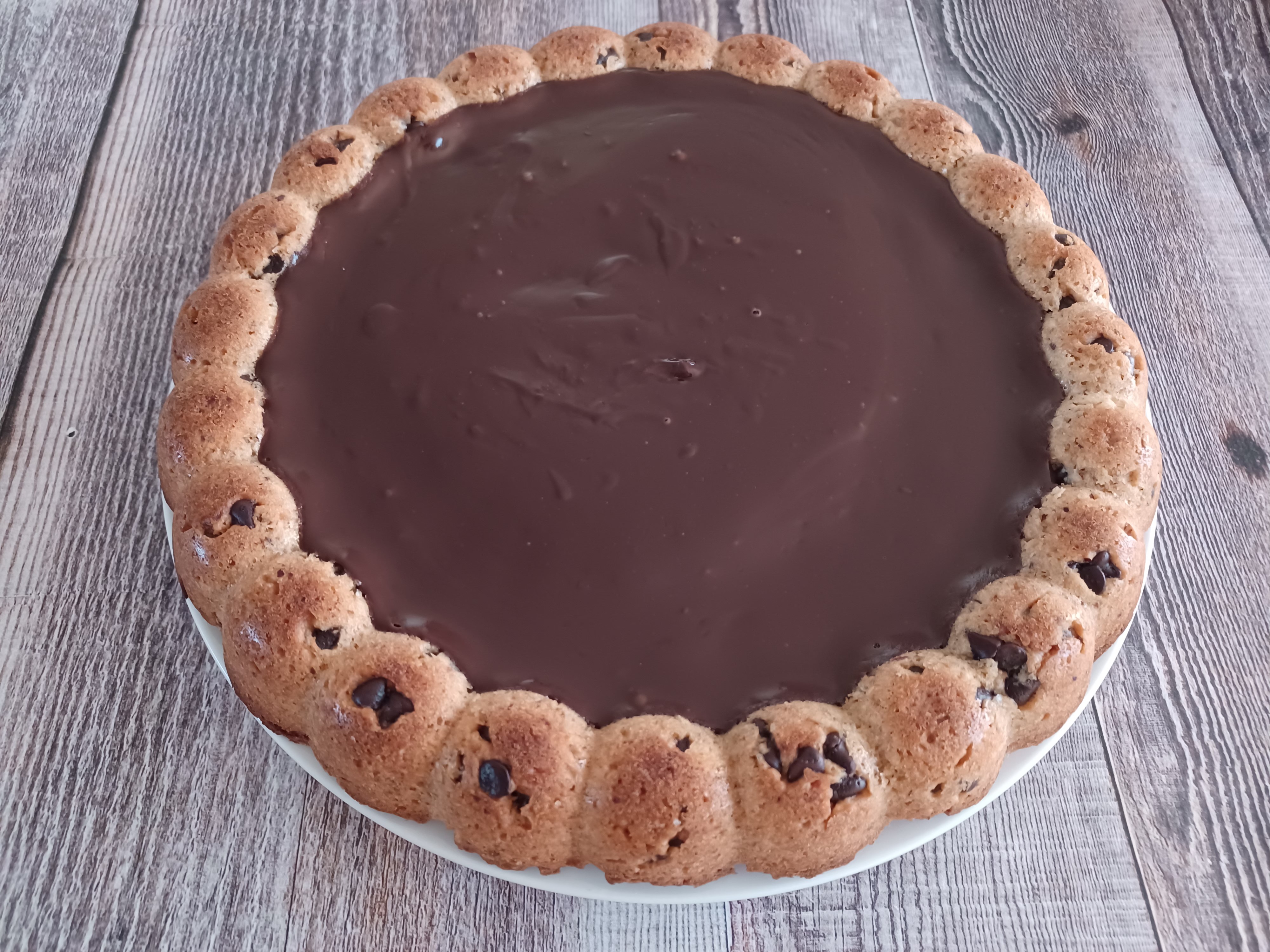 Tarte cookie au chocolat