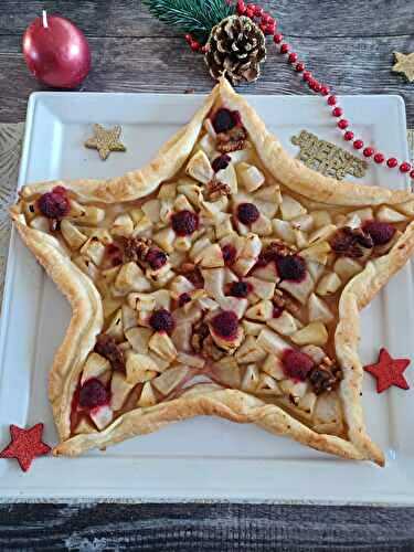 Tarte étoile de noël aux fruits