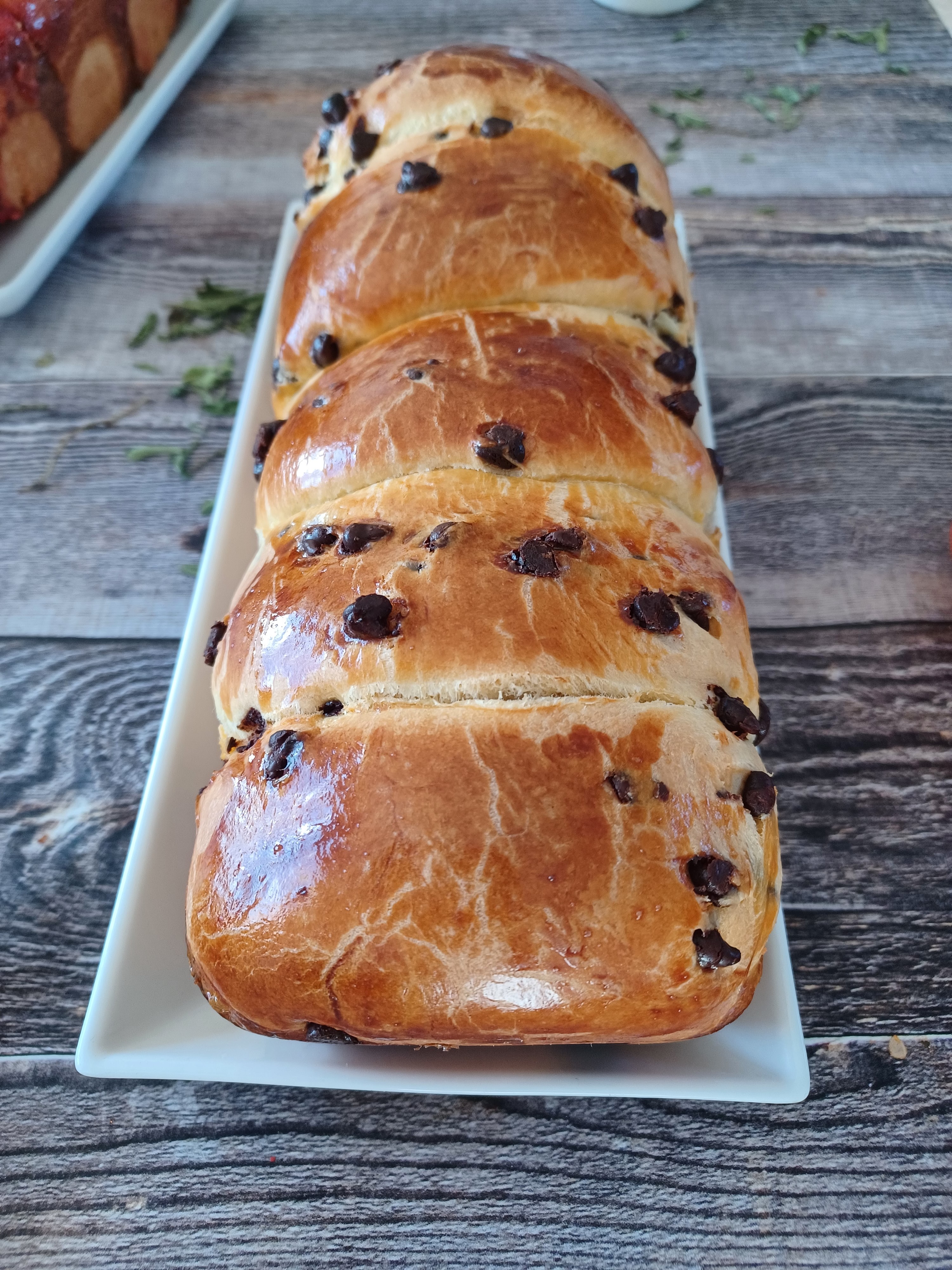 Brioche au levain et pépites de chocolat