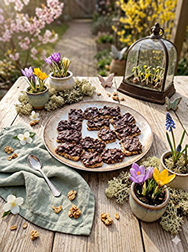 Biscuits flocons d’avoine & noix de pécan