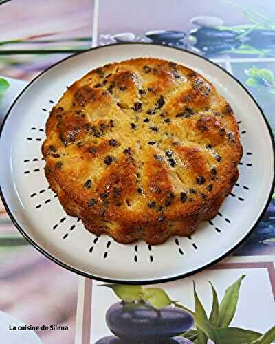 Cake aux poires et pépites de chocolat