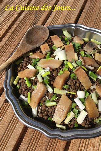 Salade de Lentilles aux Harengs Fumés