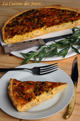 Tarte ou Quiche au Poulet à l’Estragon