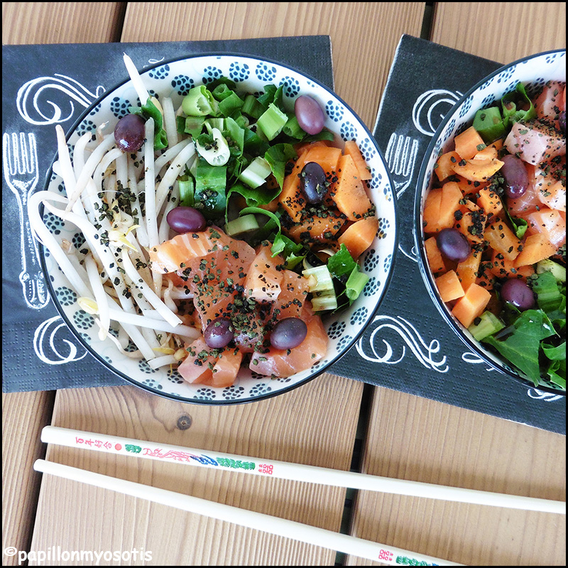 POKE BOWL RIZ, CAROTTES, SAUMON, SOJA AU SUPERFOOD [#HEALTHYFOOD #SUPERFOOD #POKEBOWL]