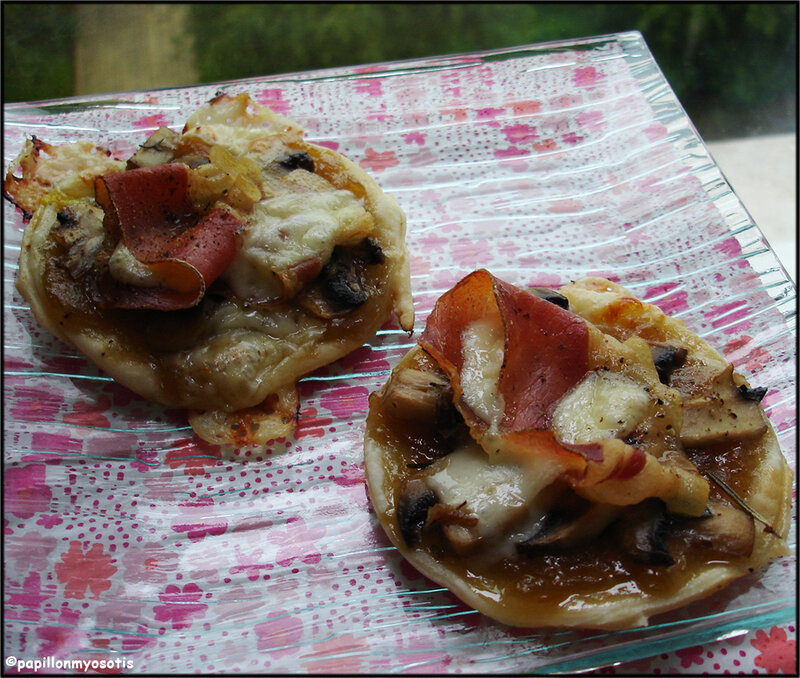 TARTE FINE JAMBON CHAMPIGNONS [#PIZZA #HOMEMADE #FAITMAISON]