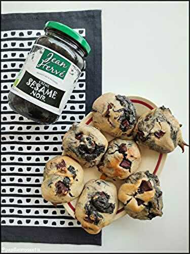 COOKIES MARBRÉS À LA CRÈME DE SÉSAME NOIR