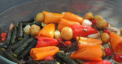 Minis légumes rôtis au four