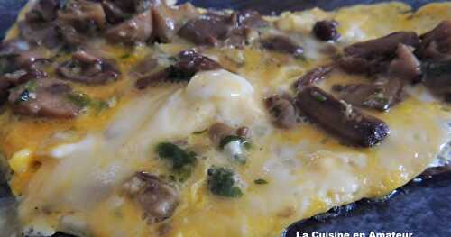 Omelette aux champignons