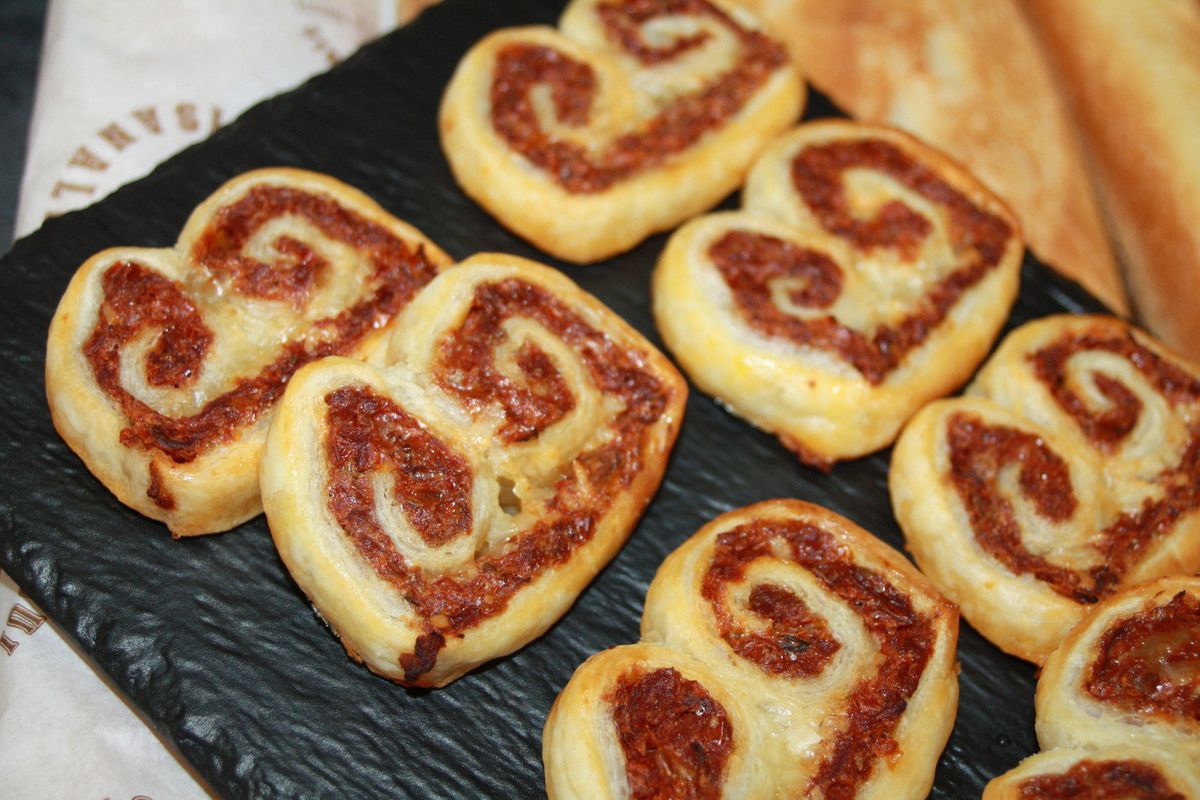 Le Palmier apéritif à la tomate séchée et emmental