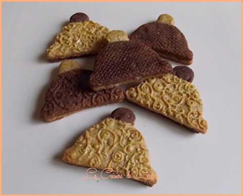 Biscuits « bonnets » au cacao & à la cacahuète