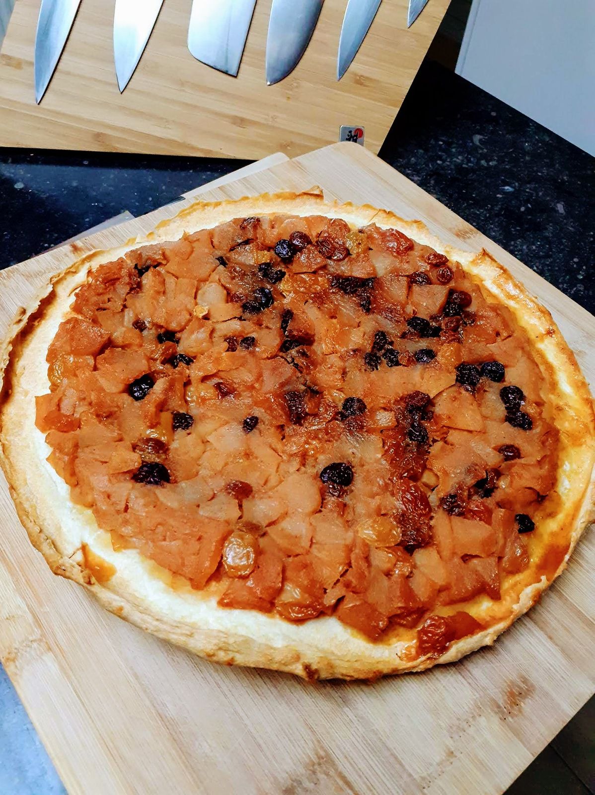 Tarte Tatin pomme-raisin