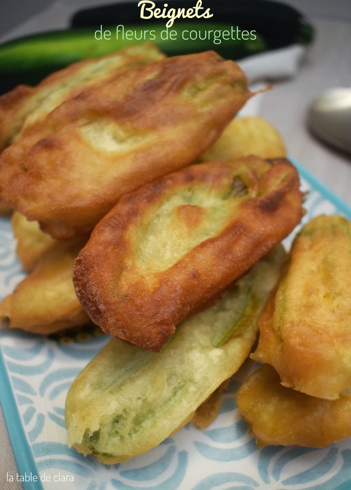 Beignets de fleurs de courgettes