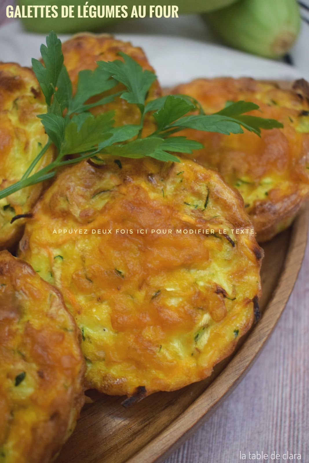 Galettes de légumes au four