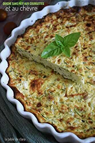 Quiche sans pâte aux courgettes et au chèvre