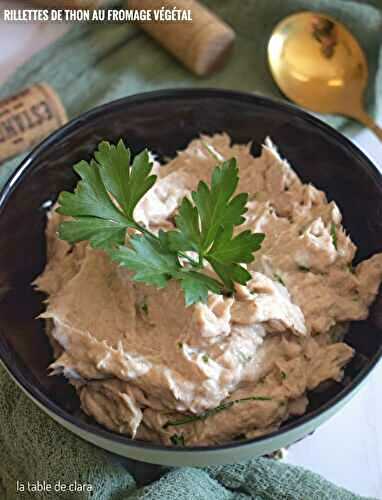 Rillettes de thon au fromage frais végétal