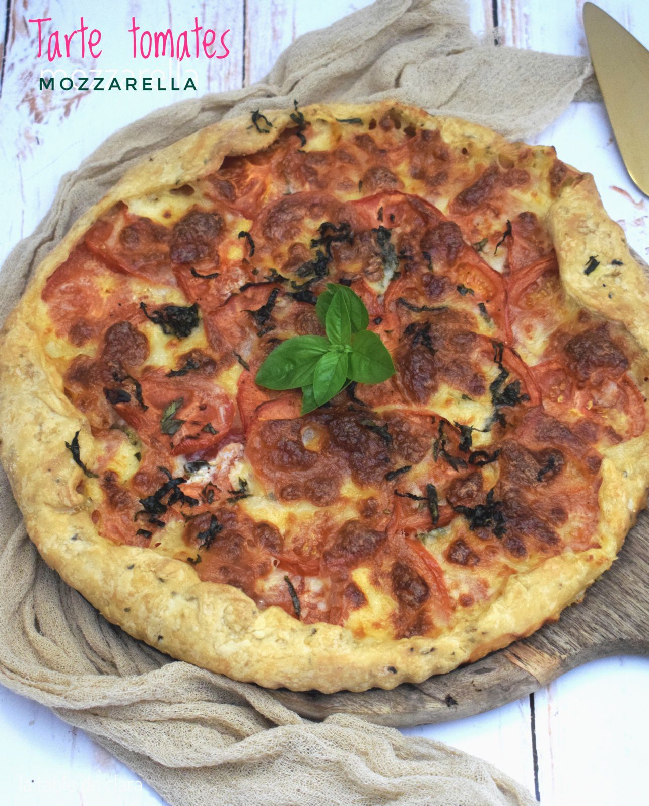 Tarte tomates mozzarella