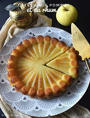 Gâteau aux pommes et au rhum