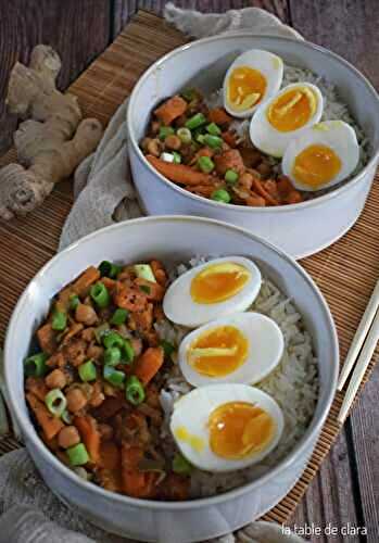 Curry de patate douce au miso