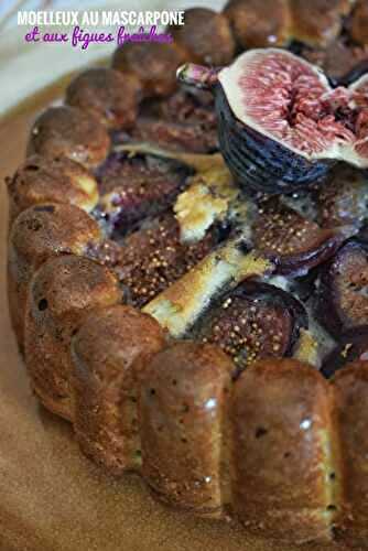 Moelleux au mascarpone et aux figues fraîches