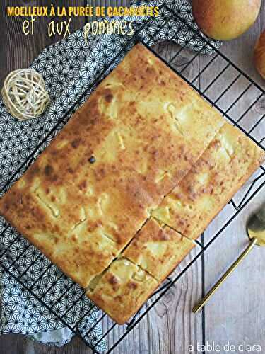 Moelleux à la purée de cacahuètes et aux pommes