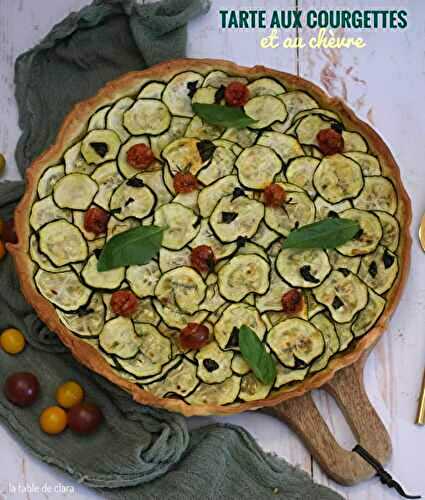 Tarte aux courgettes et au chèvre