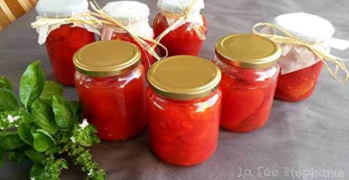 Mes conserves de tomates San Marzano pelées entières - recette en vidéo