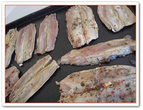 Filets de sardines grillés et leurs accompagnements