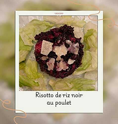 Risotto de riz noir au poulet
