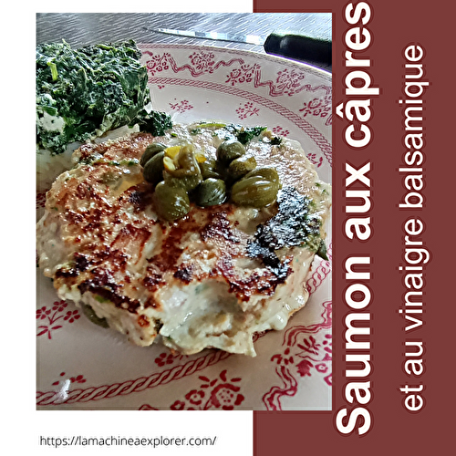 Saumon aux câpres et au vinaigre balsamique