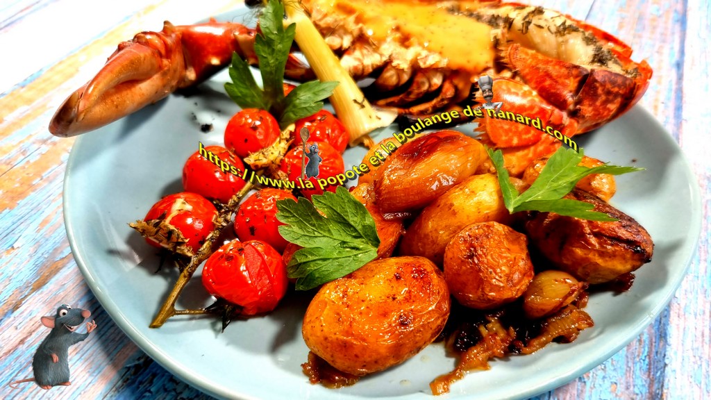 Pommes de terre rôties au fenouil et tomates confites