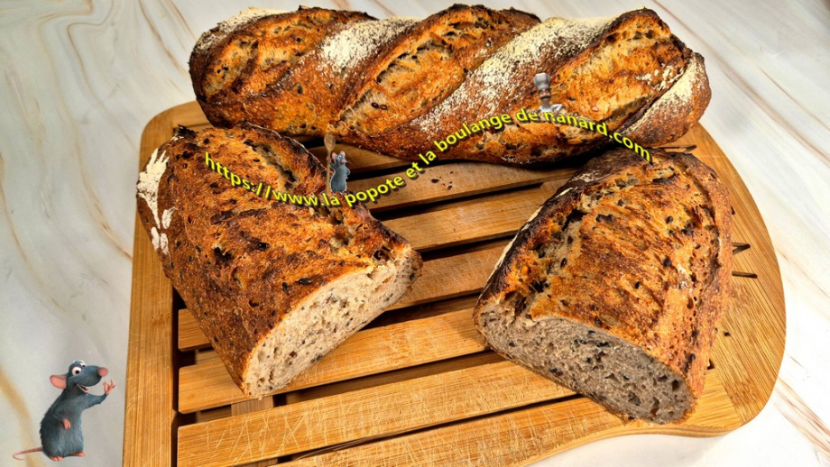 Pain de campagne aux graines