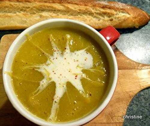 Soupe aux brocolis (soupe anti-gaspi)