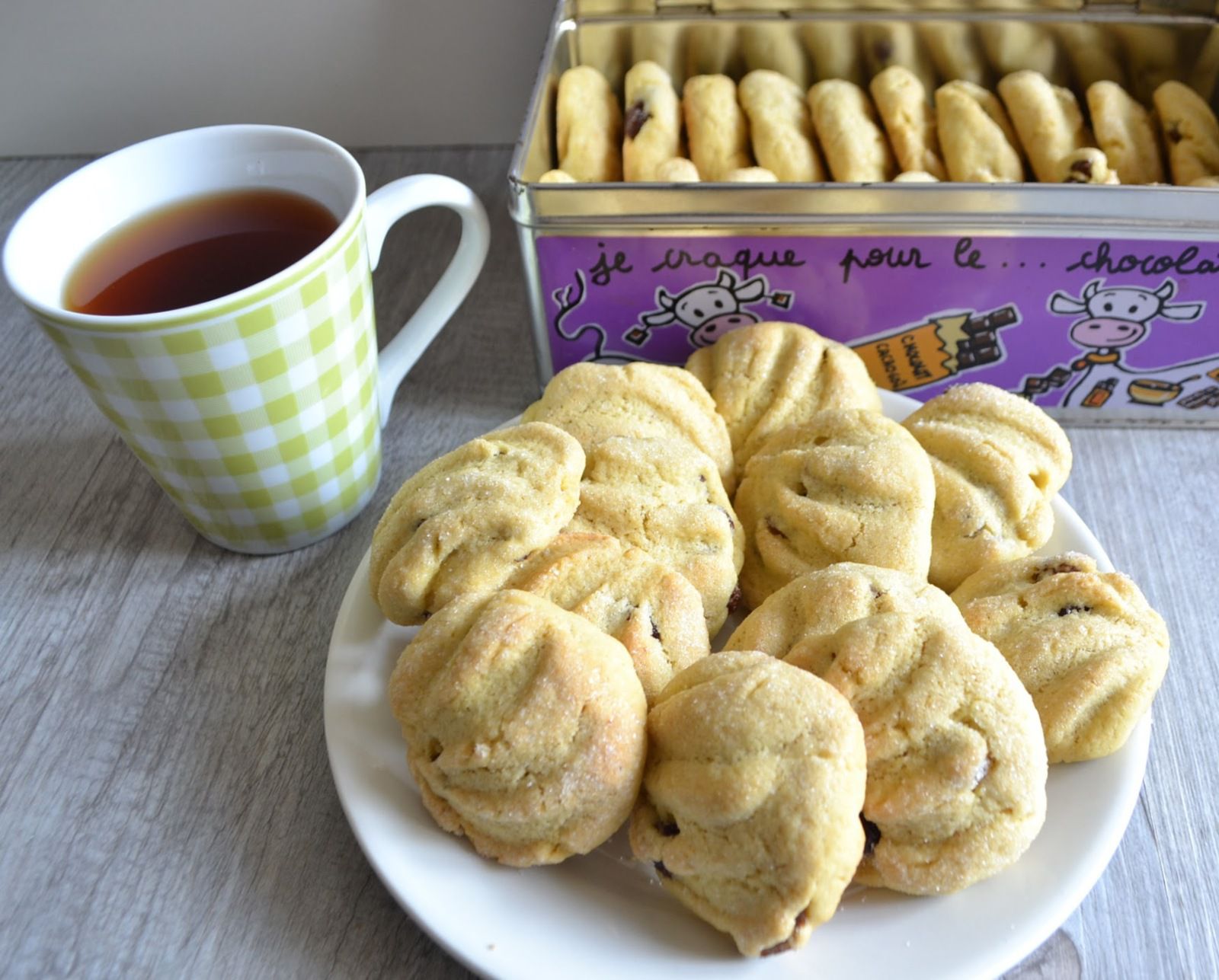 Biscuits aux raisins secs et cranberries