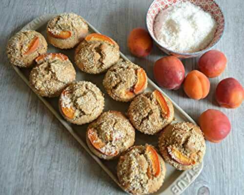 Muffins abricots-coco (sans gluten ni produit laitier) 