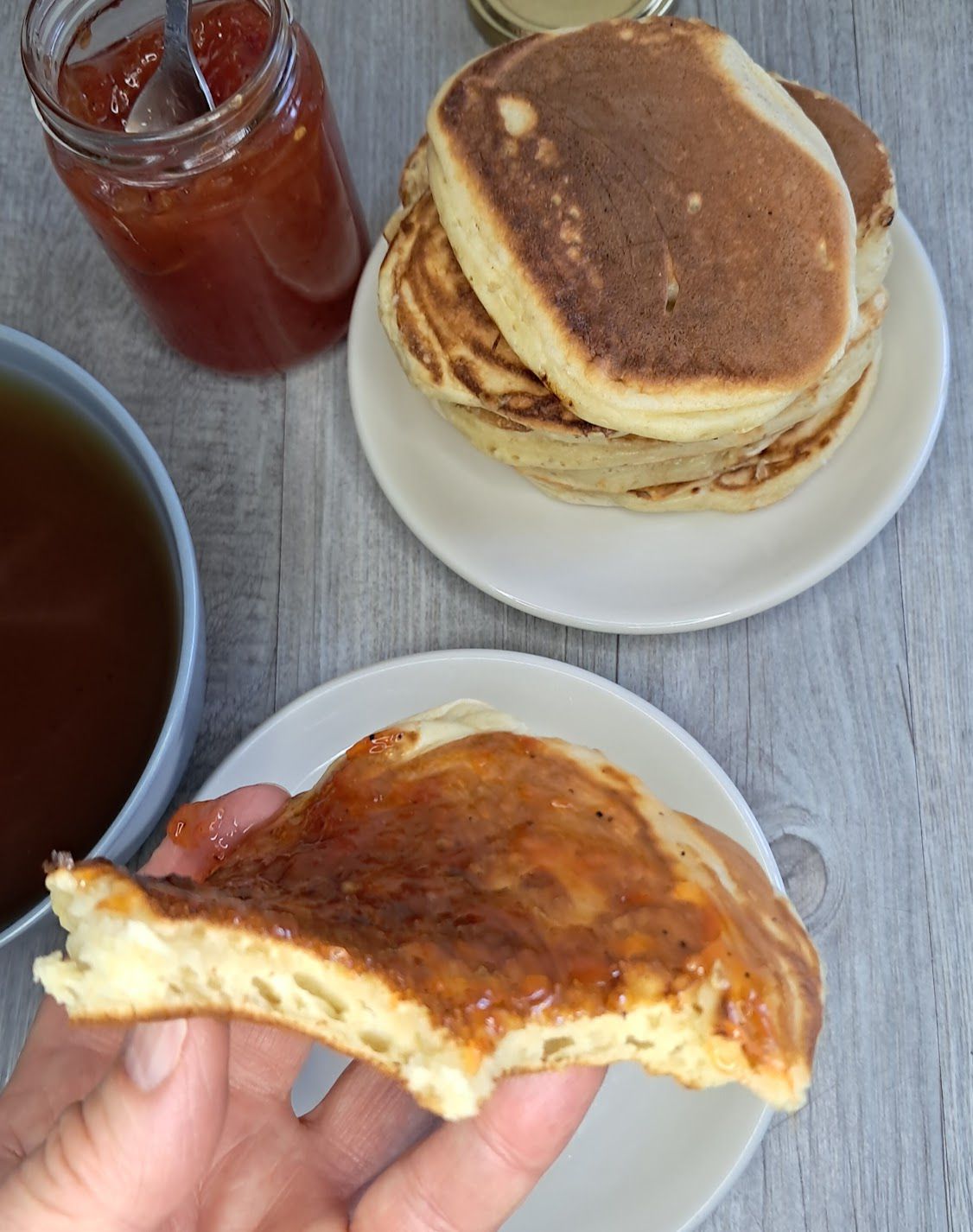 Pancakes au fromage blanc